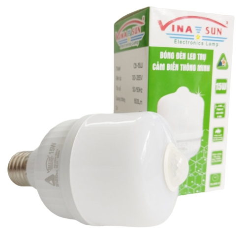 Bóng đèn led trụ nhôm 30W cảm biến thông minh Vina Sun