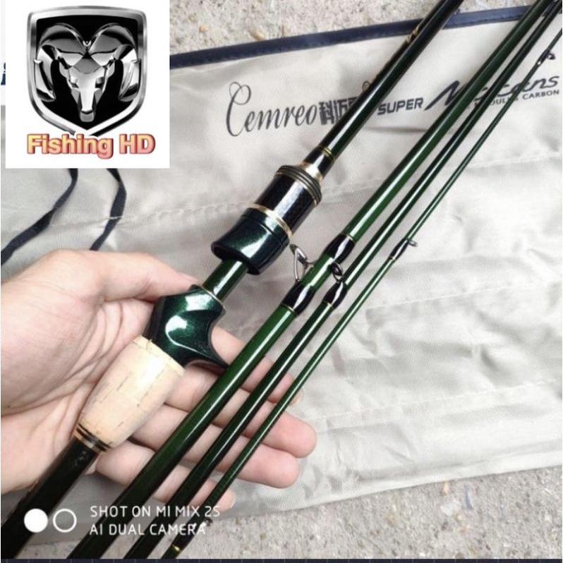 Cần câu lure 4 khúc Cemreo Macans 2m1 - 2m4 siêu khỏe đồ câu FISHING_HD