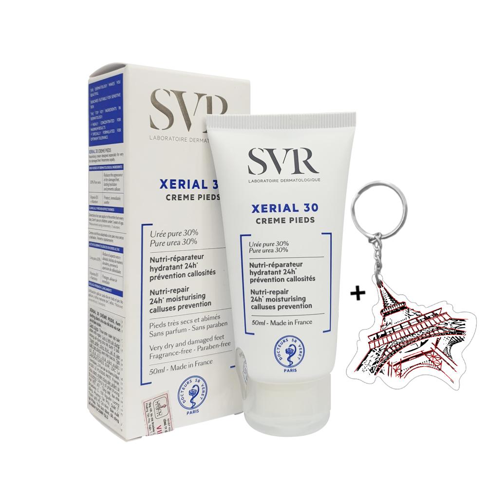 Kem Dưỡng Ẩm Chống Nứt Nẻ Gót Chân SVR XÉRIAL 30 Crème Pieds 50ml + Tặng Kèm 1 Móc Khóa Hình Tour Eiffel Viền Đỏ