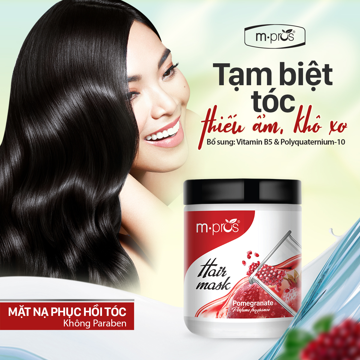 Mặt Nạ Phục Hồi Tóc M.pros - Hương Lựu 600g