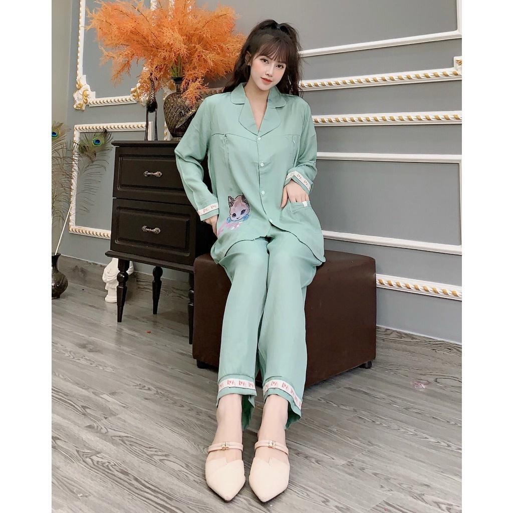 Bộ đồ bầu tiểu thư chất đũi mềm mát cho mẹ bầu từ 45 ->68kg