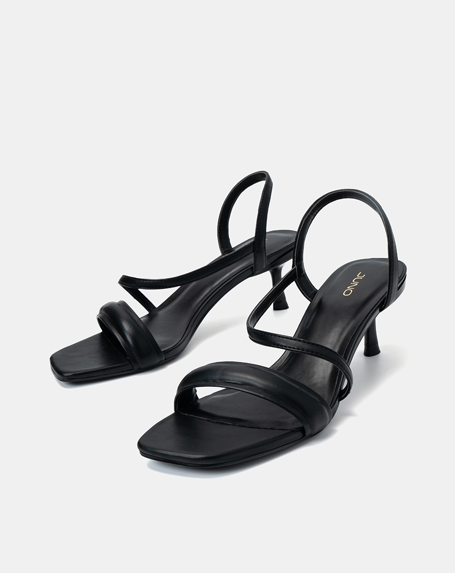 Giày Sandal Nữ 7cm Thời Trang JUNO Gót Thanh Quai Phồng SD07084