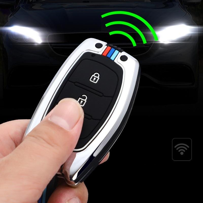 Ốp Chìa Khóa Xe Hyundai i10, Tucson, Elantra Bằng Hợp Kim Cao Cấp Kiểu Dáng Thể Thao