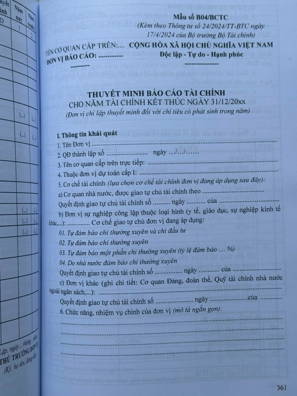 Sách Hướng Dẫn Chế Độ Kế Toán Hành Chính Sự Nghiệp theo Thông tư 24/2024/TT-BTC (V2456T)