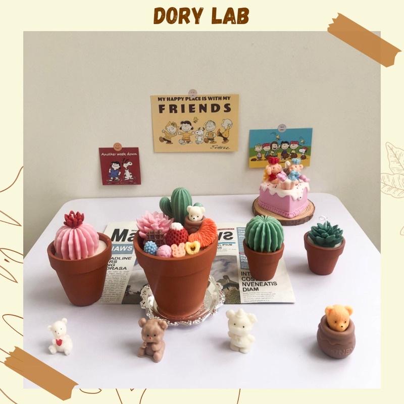Nến Thơm Handmade Chậu Xương Rồng Nhiều Mẫu, Trang Trí Theo Yêu Cầu - Dory Lab