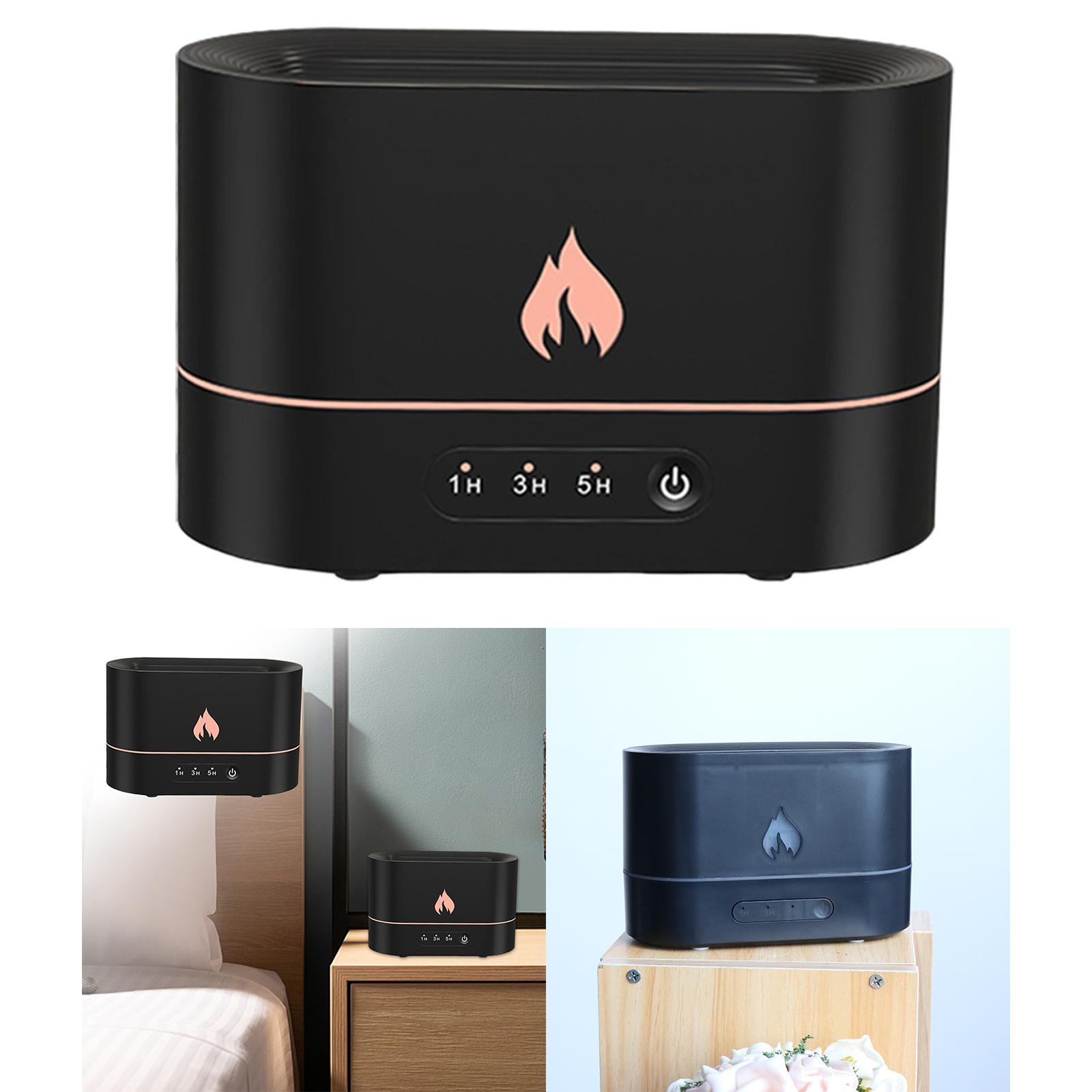 Air Humidifier Waterless Auto Shut-Off with Realistic Flame for Travel