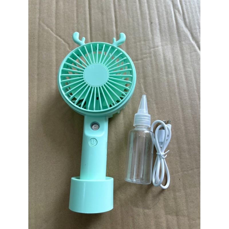 Quạt Cầm Tay Mini Fan Phun Xương Sạc Tích Điện