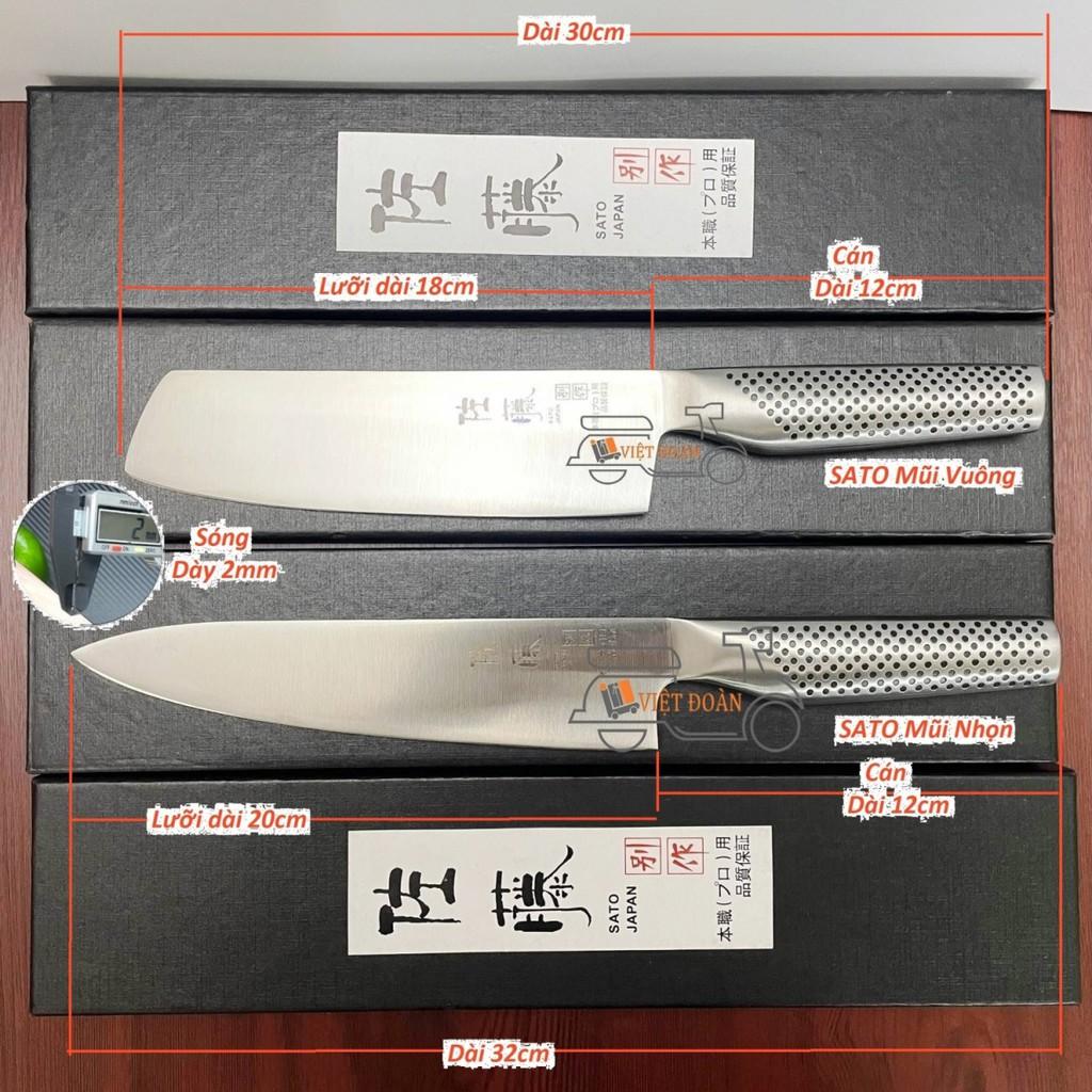 DAO SATO ĐẲNG CẤP SIÊU BÉN Mẫu Mới. Công Nghệ ĐÚC NGUYÊN KHỐI NHẬT BẢN. Dao thái Sashimi, Phi lê