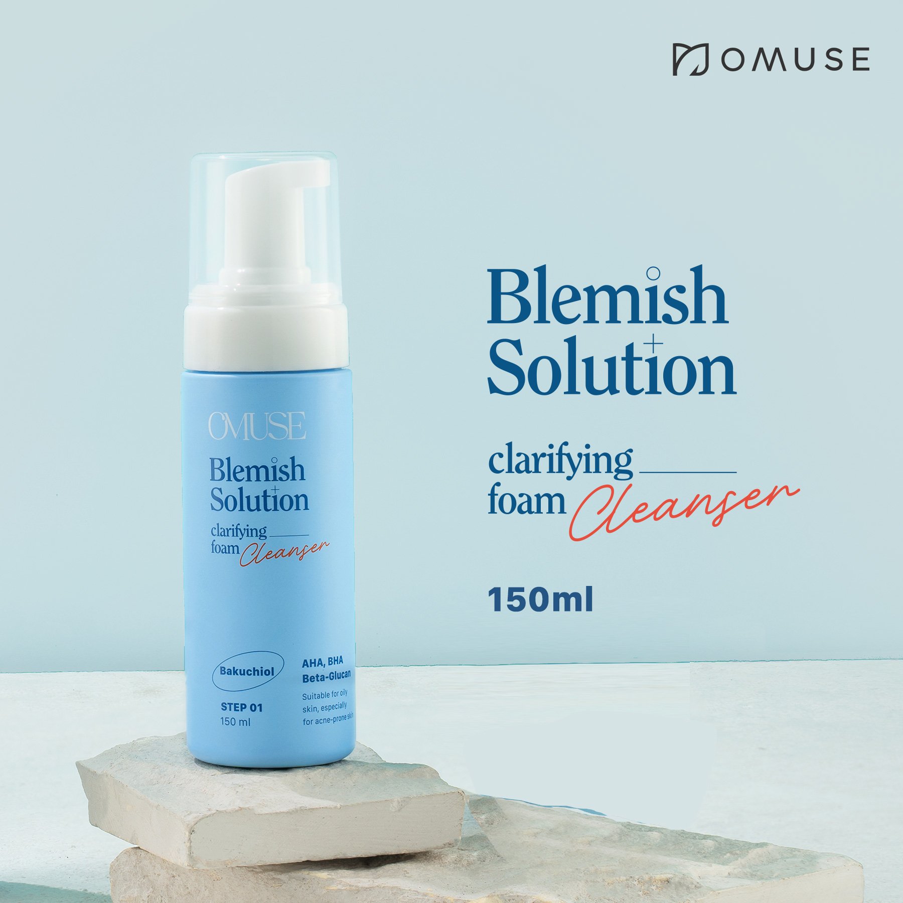 Bộ sản phẩm toàn diện dành cho da mụn OMUSE Blemish Solution Acne Correcting