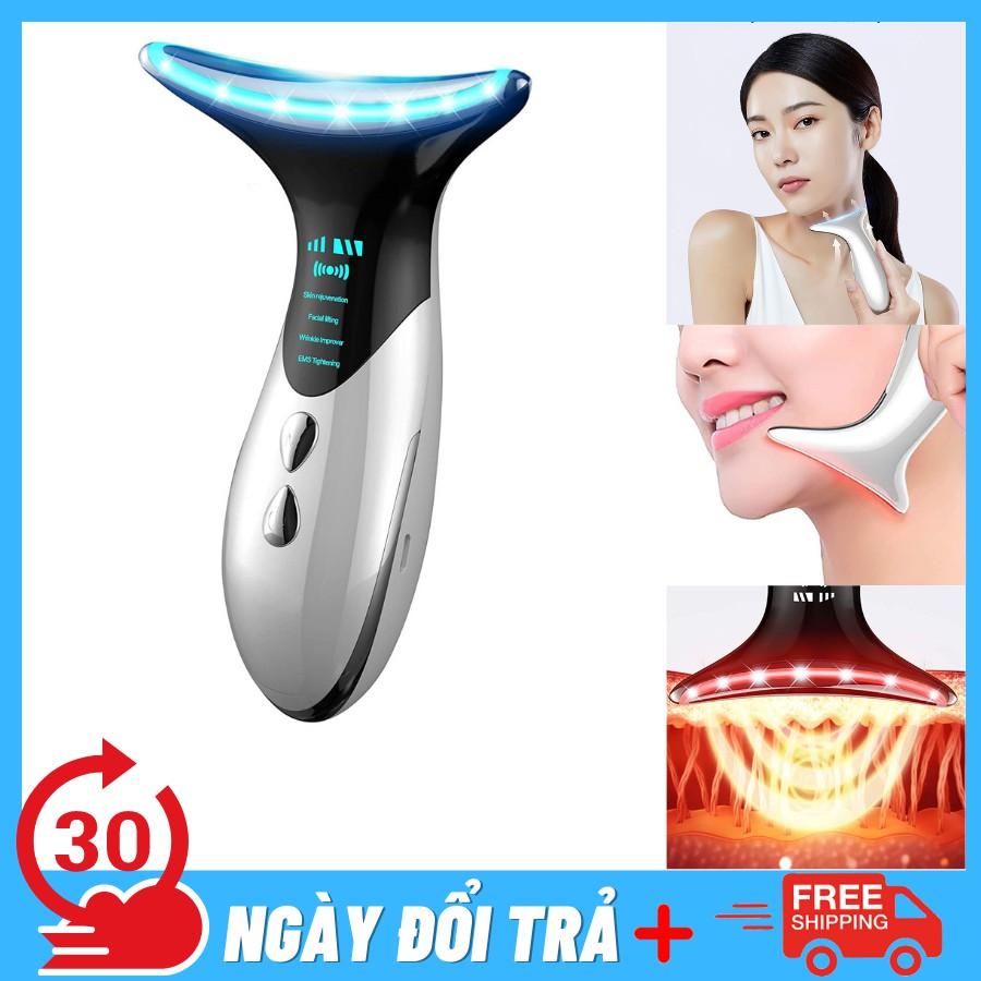 Máy nâng cơ mặt, Giảm nhăn, Tăng sinh collagen, Công nghệ Nhật Bản 2021 Cổ thiên nga