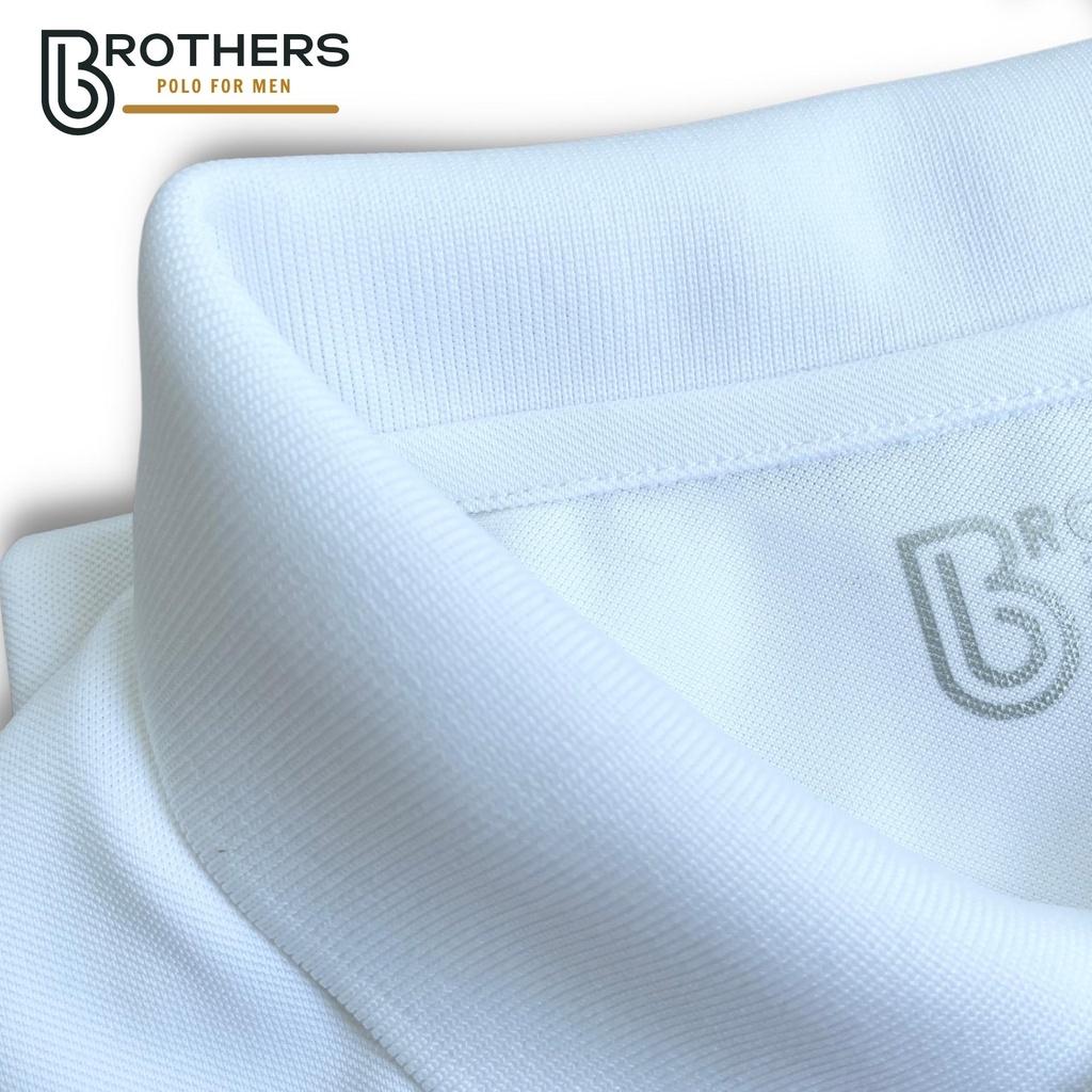 Áo thun POLO nam DOLI phối dọc mới, cổ trụ bẻ, vải cá sấu cotton cao cấp, phom chuẩn, trẻ trung - BROTHERS