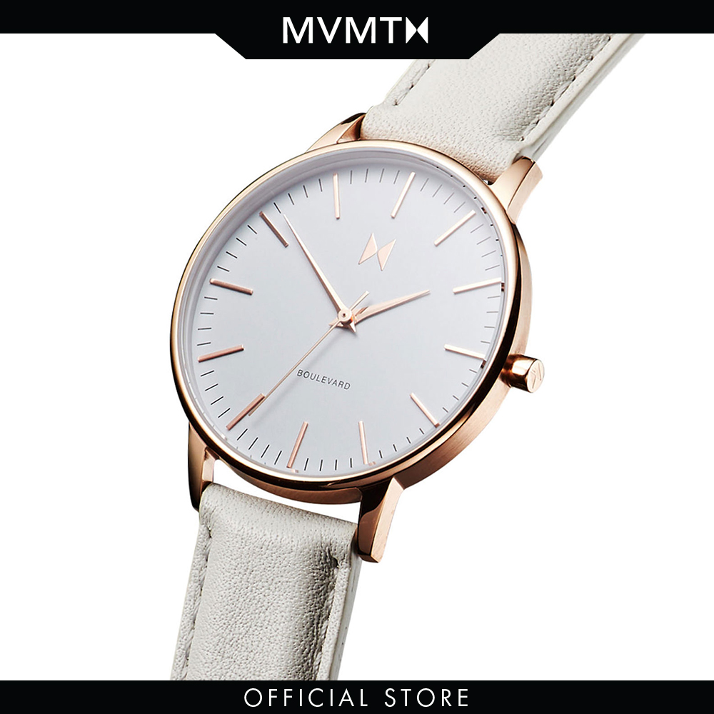 Đồng hồ Nữ MVMT dây da 38mm - Boulevard D-MB01-RGGR