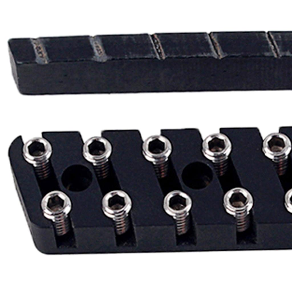6/7/8 String Headless Guitar Bridge & Slotted Camel Bone Nut For Guitar Accs