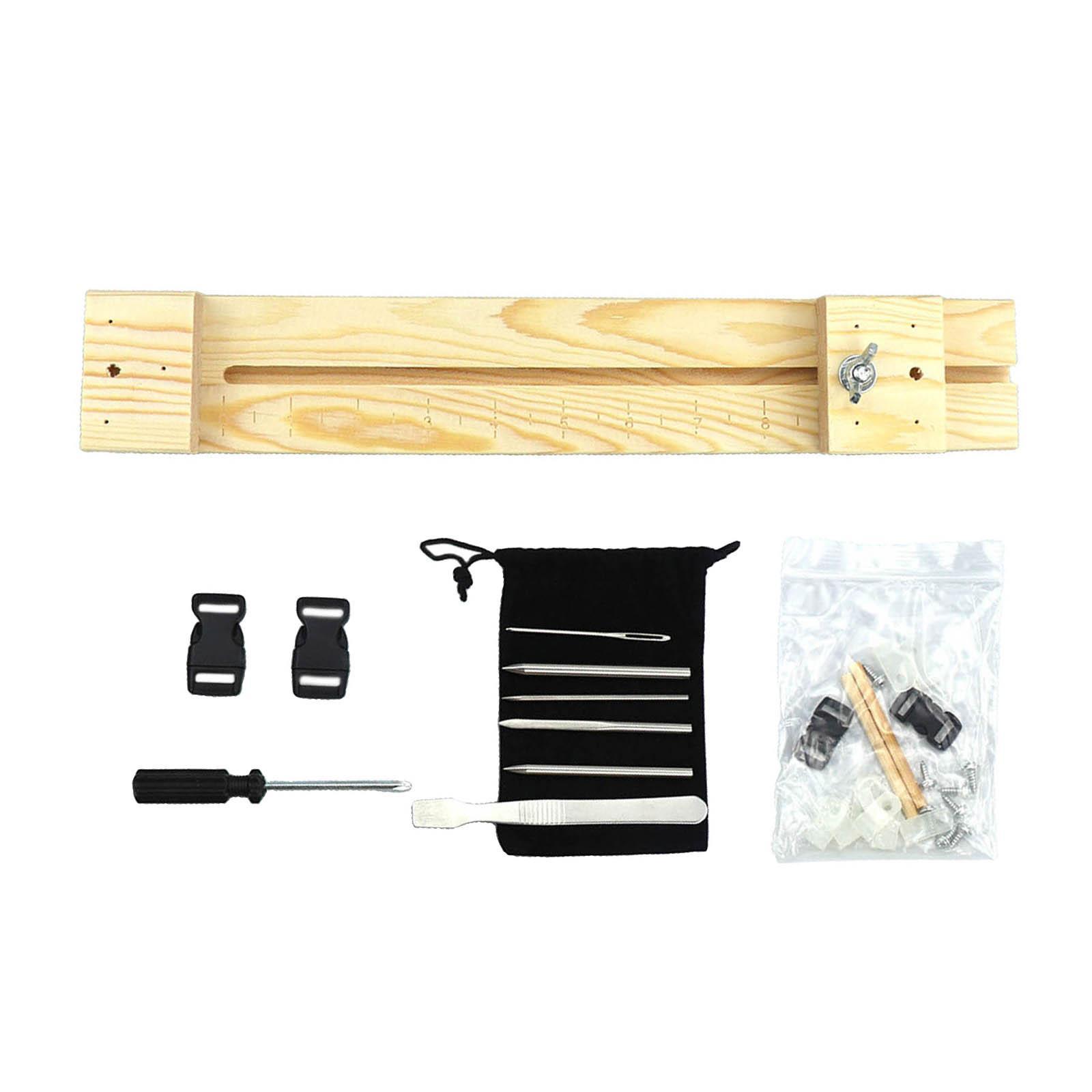 Paracord Jig Bracelet Maker, Adjustable Length, with Buckle, Wristband Maker Paracord Braiding Weaving DIY Crafts Kit
