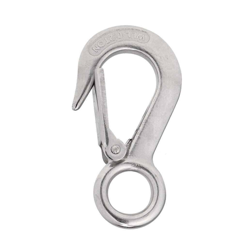 Marine Grade 304 Stainless Steel Boat Snap Eye Hook Fixed Type
