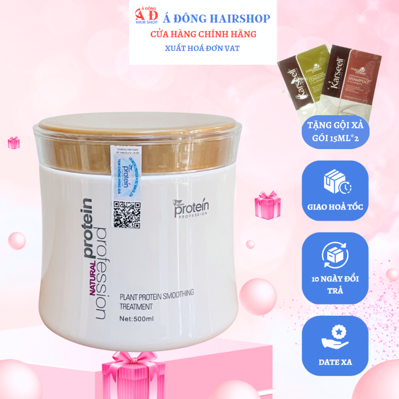 Dầu Hấp Ủ Tóc Phục Hồi Siêu Mượt Galanzer Protein Thảo Dược Dành CHo Tóc Khô Xơ Hư Tổn Nặng + Gội xả gói Karseell 15ml