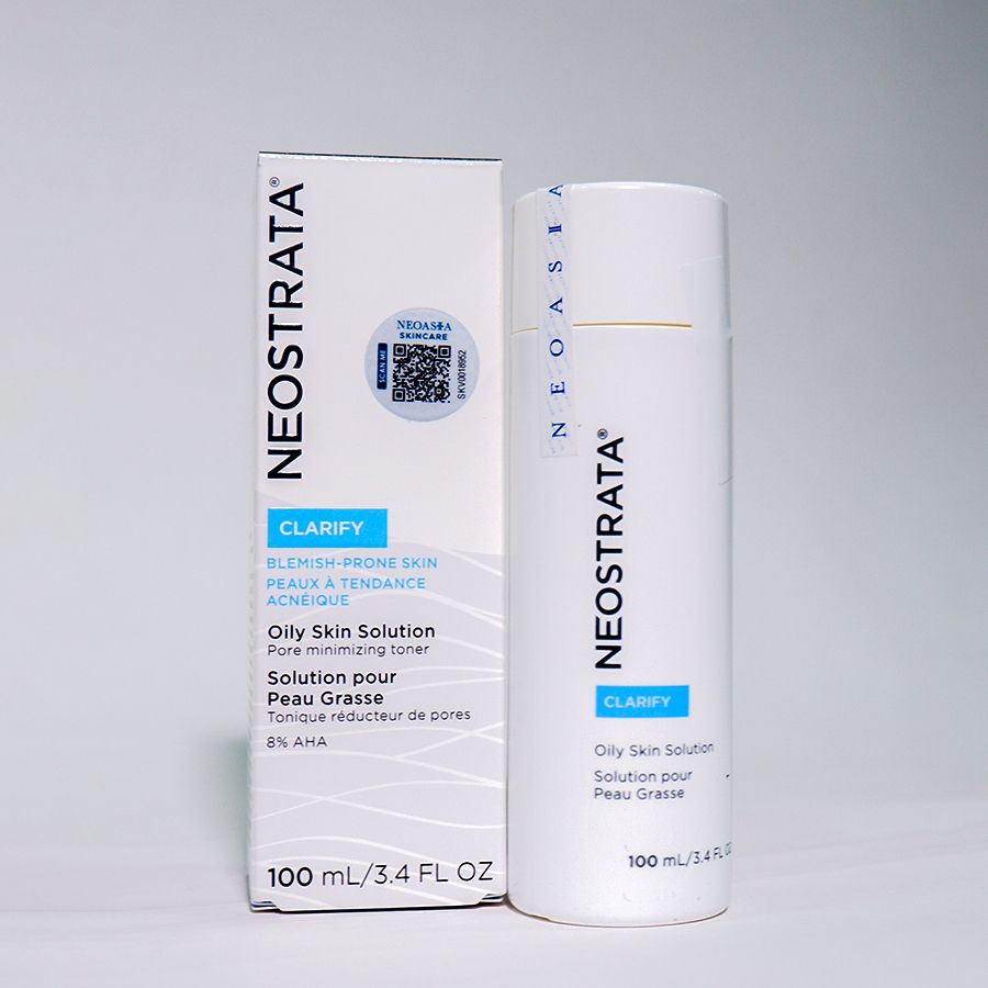 Dung dịch 8% AHA NeoStrata oily skin solution clarify 8% aha 100ml TẶNG mặt nạ mỡ ngựa butiq lab Hàn quốc ( Hàng công ty nhập khẩu )