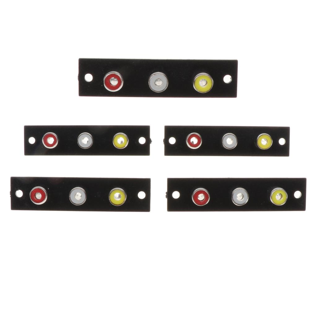 Phần Mở Rộng Bộ Chuyển đổi 3 Phần Từ Nữ Sang Nữ Bộ điều Hợp AV Audio Video