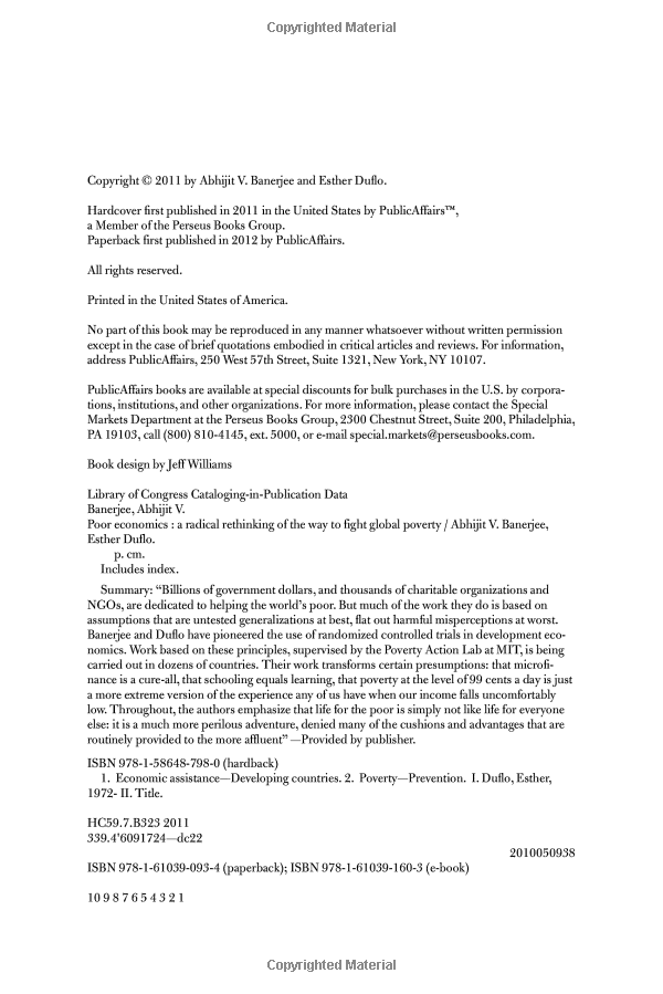 Sách ngoại văn: Poor Economics