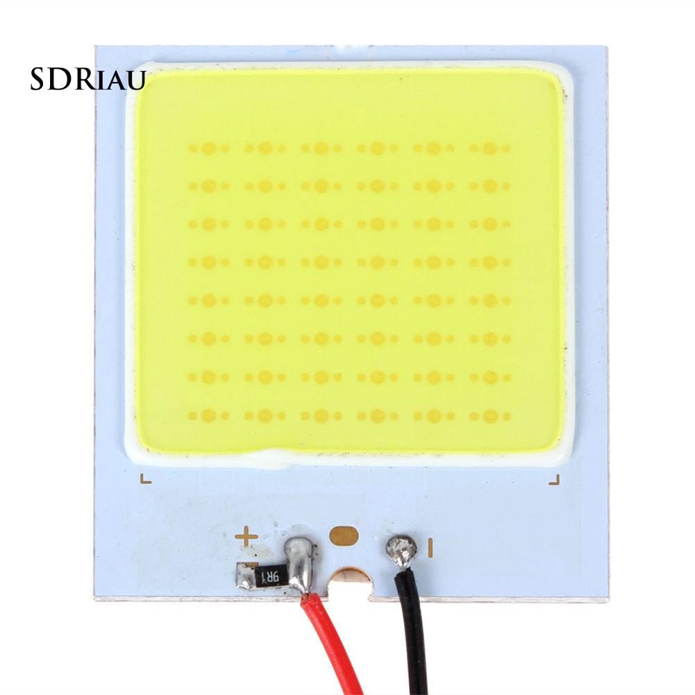 Bộ đèn LED màu trắng 48 SMD COB LED T10 4W 12V cho nội thất xe hơi