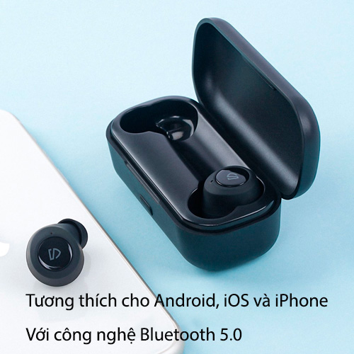 Tai Nghe Bluetooth Earbuds SoundPeats Freedots Thiết kế gọn nhẹ năng động, chống nước IPX7 - Hàng Chính Hãng