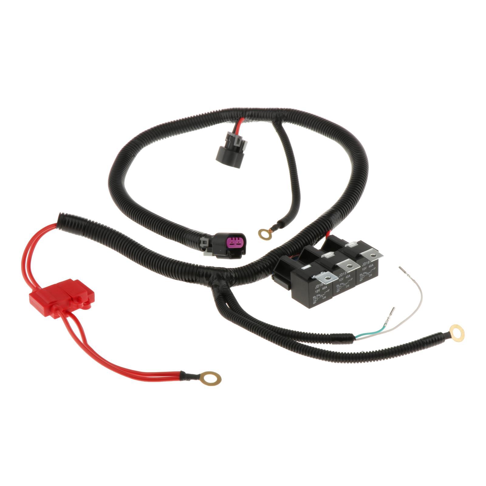 Dual Electric Fan Upgrade Wiring Harness Tool Replacement For GM 99-06 ECU