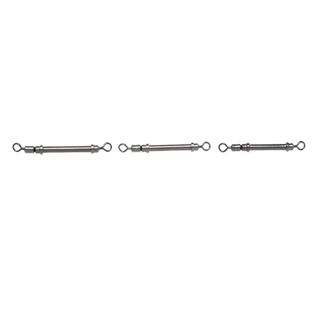 2 Pieces Lead Sheet Seat Double Swivels Main Line Connectors Lead Sheet Swivels Fishing Tackle Accessories
