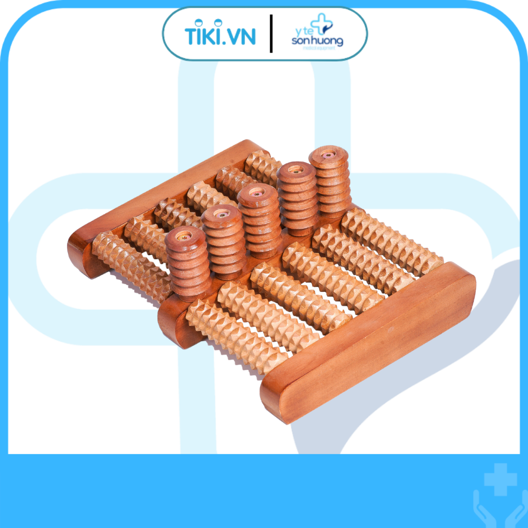 Bàn lăn gỗ massage chân 5x6