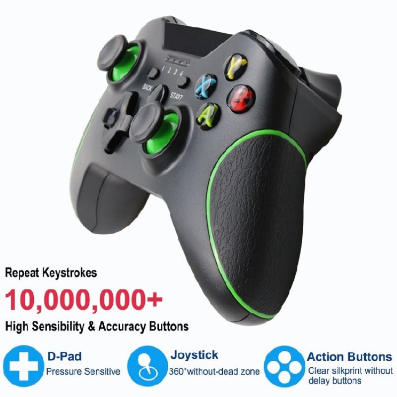 Gamepad tay game không dây S168 wireless USB 2.4G cho máy tính, laptop hàng nhập khẩu