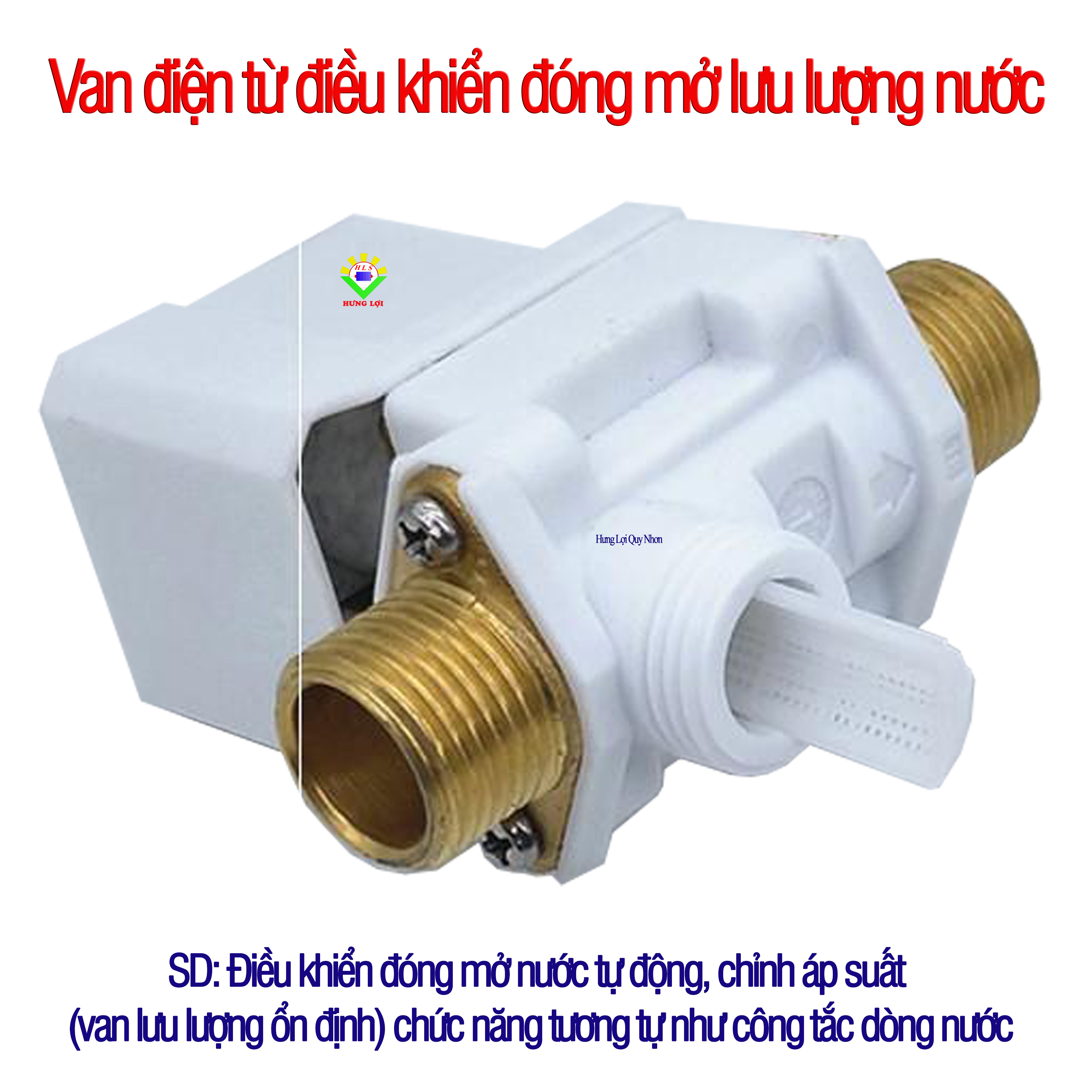 Van Điện Từ điều khiển đóng mở Lưu Lượng Nước DC12V Thường Đóng