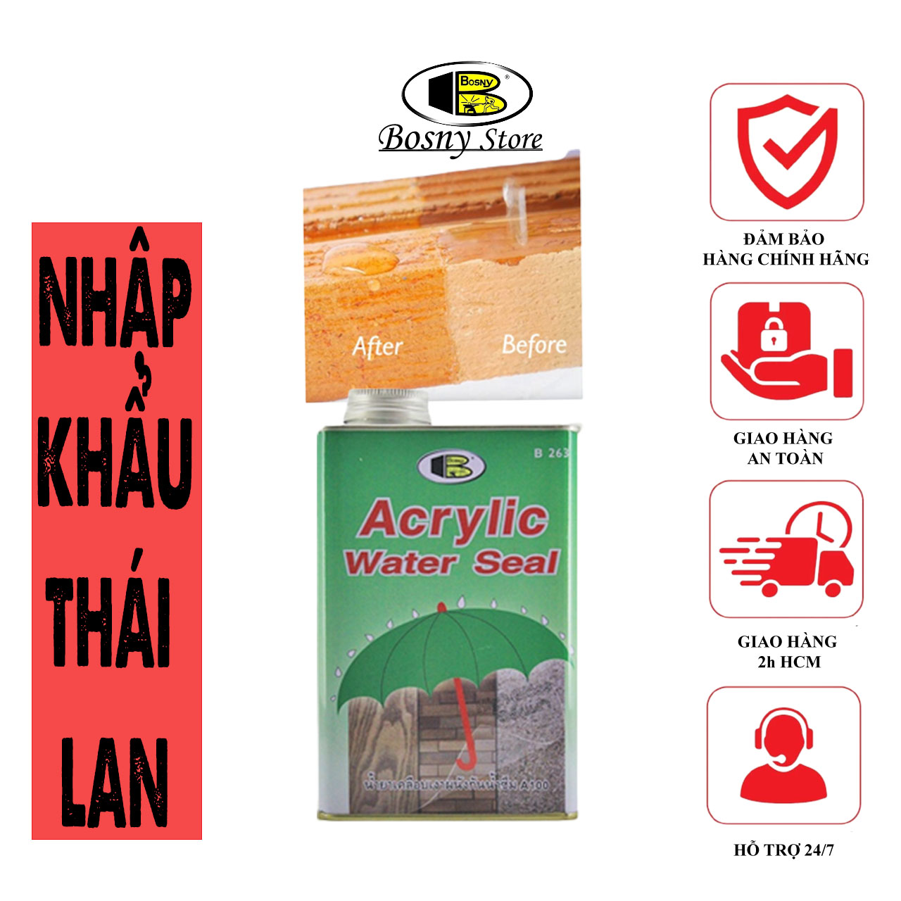 ACRYLIC WATER SEAL - Chống thấm chất lượng cao