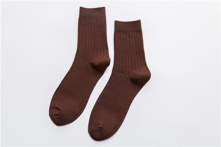 Vớ Dài Cổ Cao Tất Trơn Nhật Cao Cấp Hàn Quốc Cotton Kháng Khuẩn Giá Rẻ MRSOCKS VC070