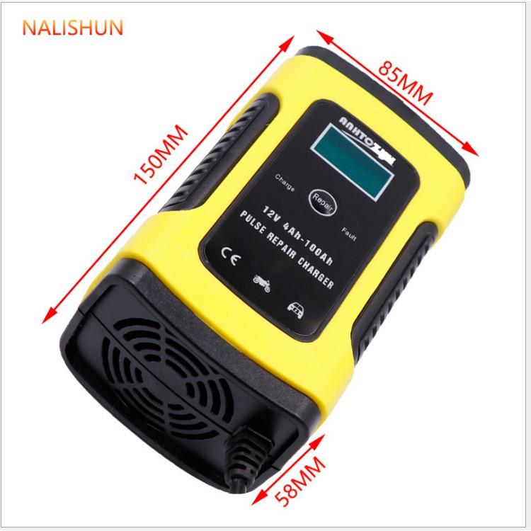 Máy sạc bình acquy 12v tự ngắt, sạc bình acquy 12v từ 4ah - 100ah cho xe máy và ô tô.