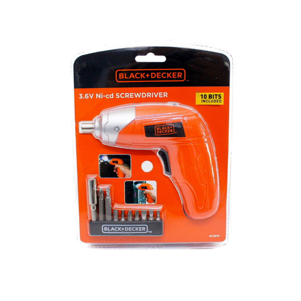 Máy vặn vít cầm tay dùng pin 3.6V Black &amp; Decker KC3610-B1