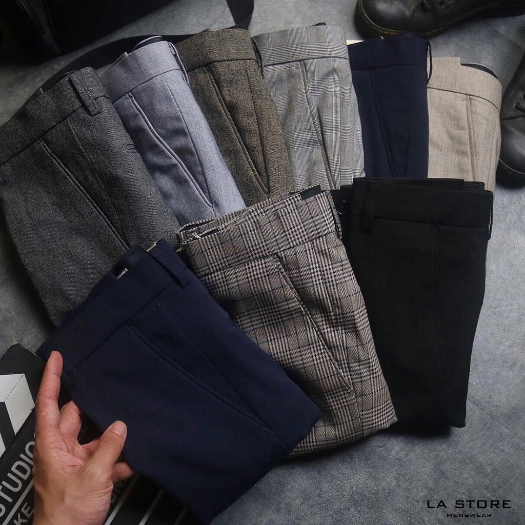 Quần âu nam - Quần vải nam slim crop nhiều màu - Shop LASTORE