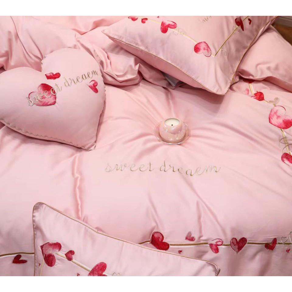 Bộ chăn ga gối SWEET DREAM lụa