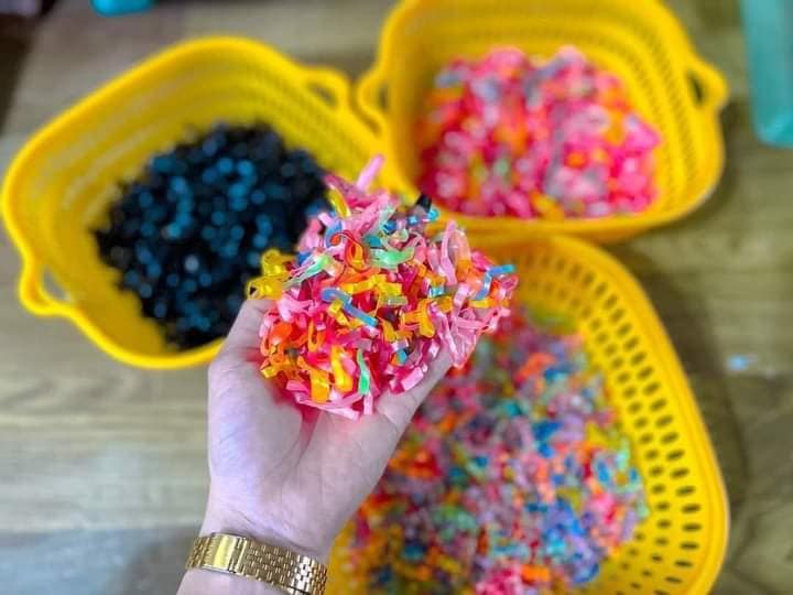 1 kg thun buộc tóc đen