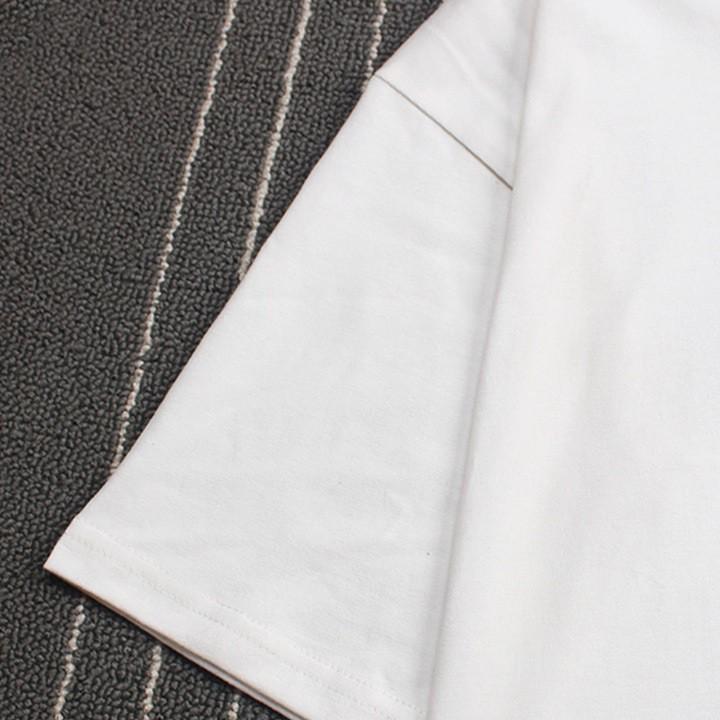 Áo thun nữ thời trang 100% cotton - áo thun tay lỡ - áo phông trắng nữ