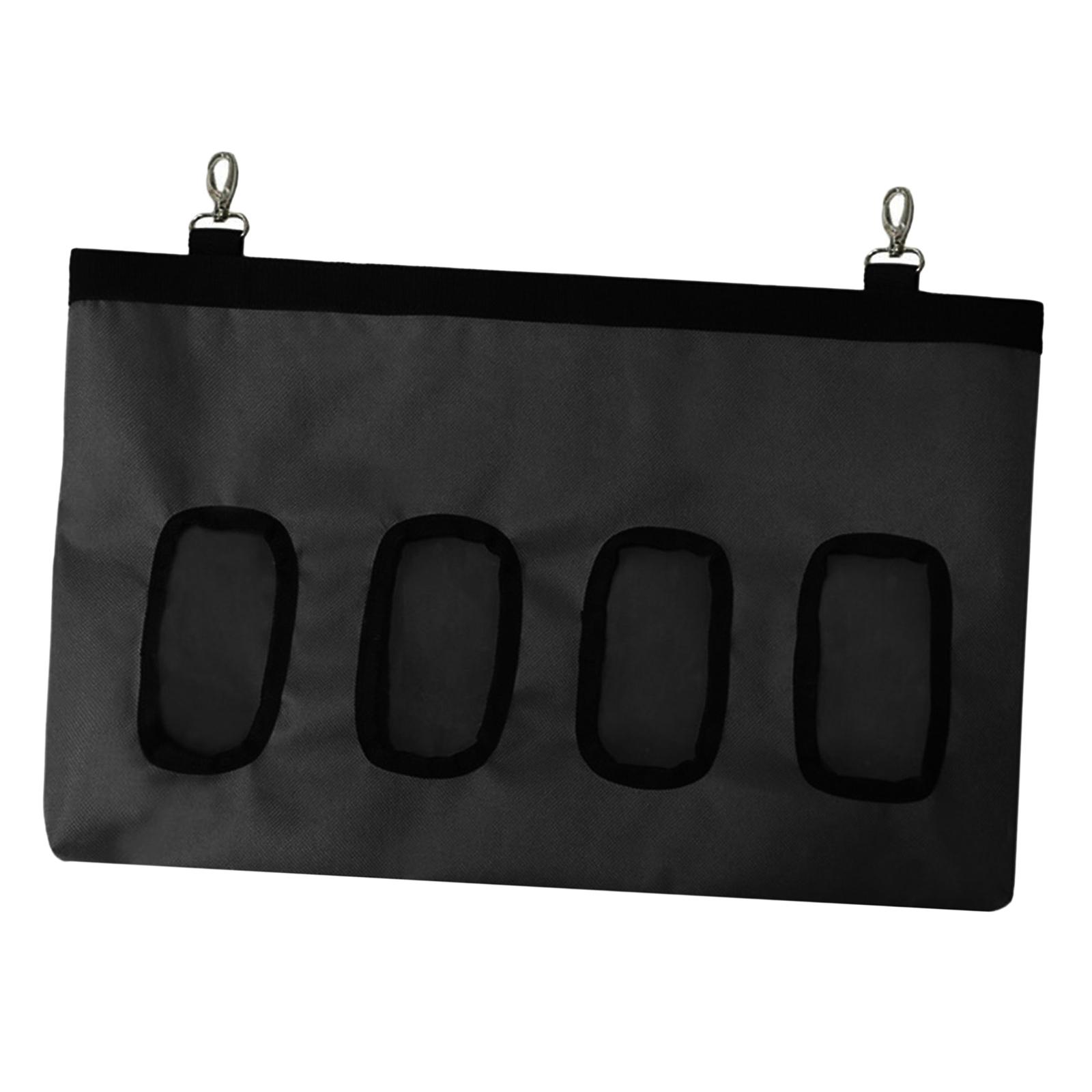 Hay Bag Hanging Pouch Feeder Holder Dispenser for Rabbit Guinea Pig Black