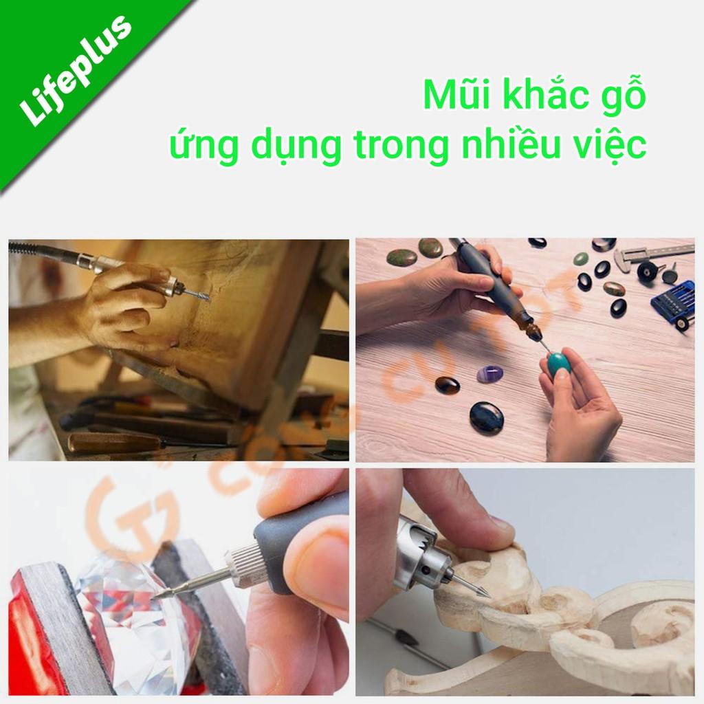 Bộ 10 mũi khắc gỗ phủ Titan