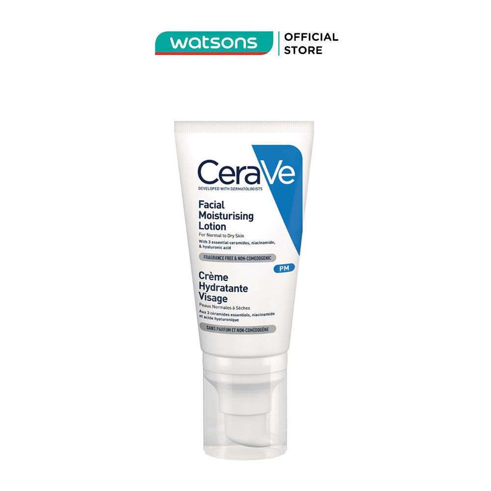 Sữa Dưỡng Ẩm Ban Đêm Cerave Facial Moist Lotion Pm 52ml