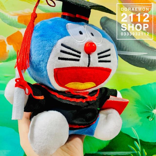 Gấu bông tốt nghiệp Doraemon cao 22cm