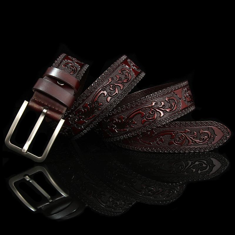 Thắt Lưng Nam Da Bò Thật Cao Cấp Chính Hãng Da Thiết Kế Dây Lưng Nam Thời Trang Vintage Cổ Điển Khóa Pin Dây Đeo Da Bò Quần Jean
