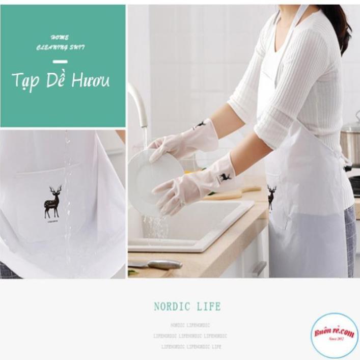 Tạp dề chống thấm hình hươu siêu bền