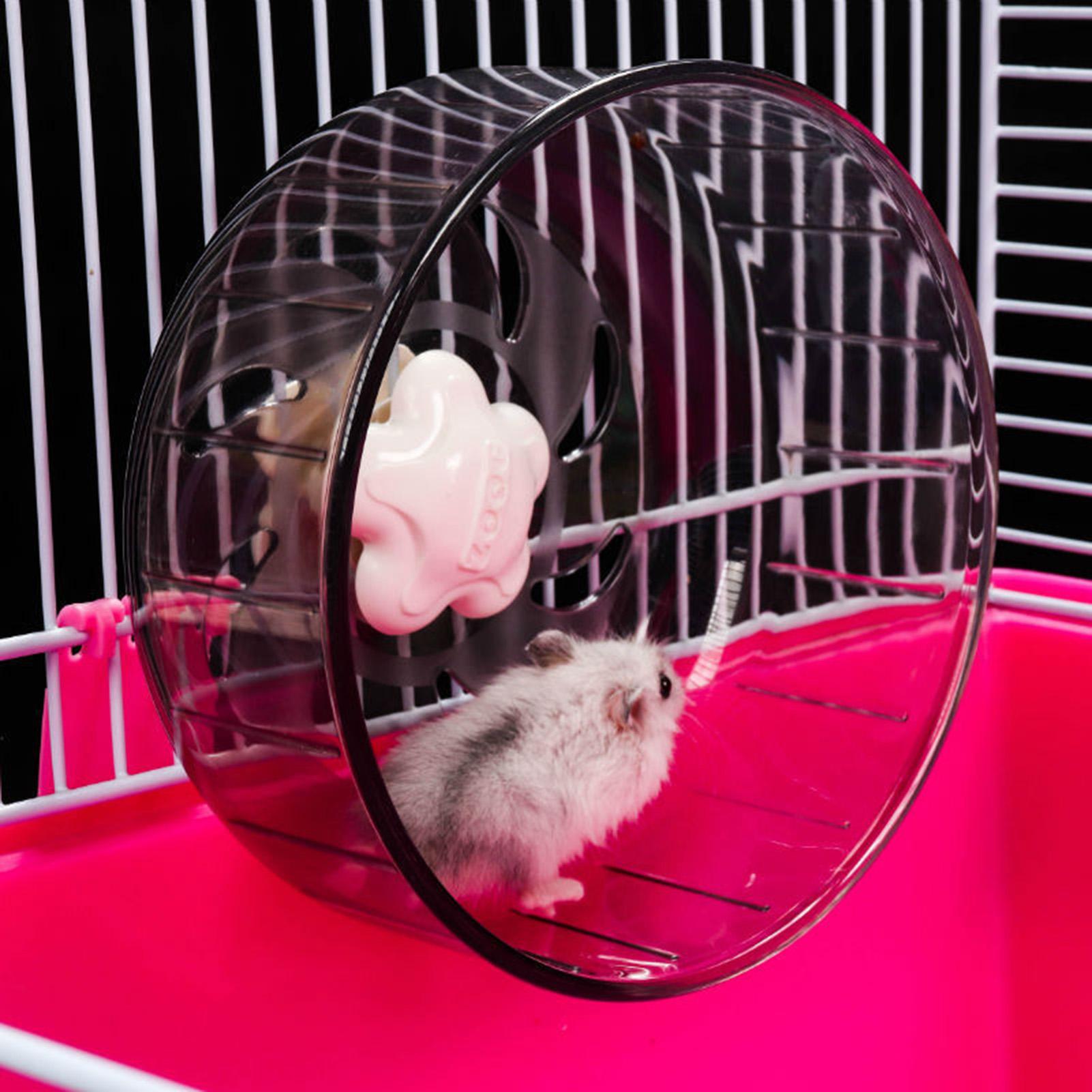 Bánh xe tập thể dục cho thú cưng nhỏ, hamster,bằng chất liệu nhựa cao cấp
