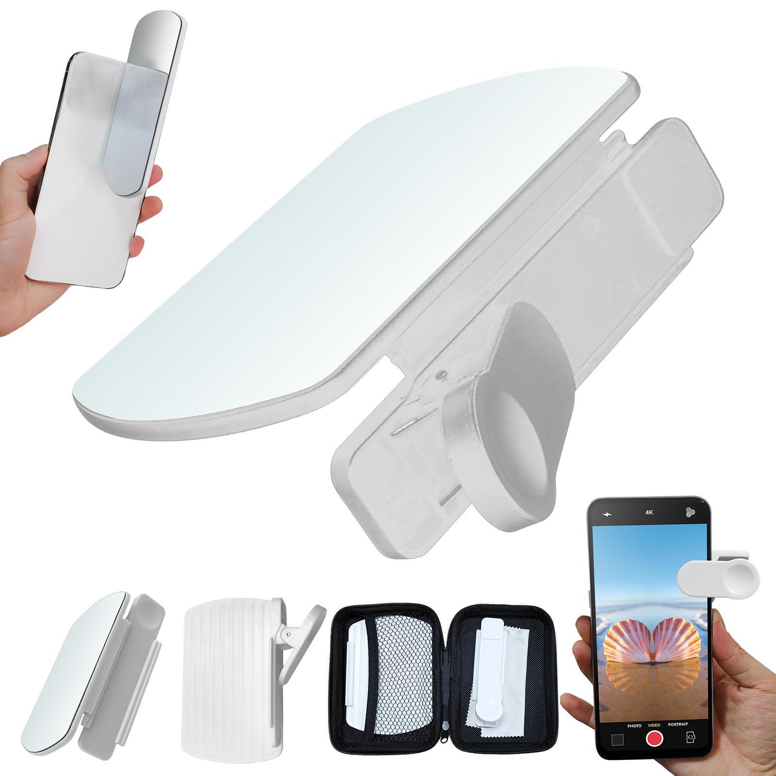 Smartphone Camera Mirror Reflection Clip , Travel Selfie Reflector
