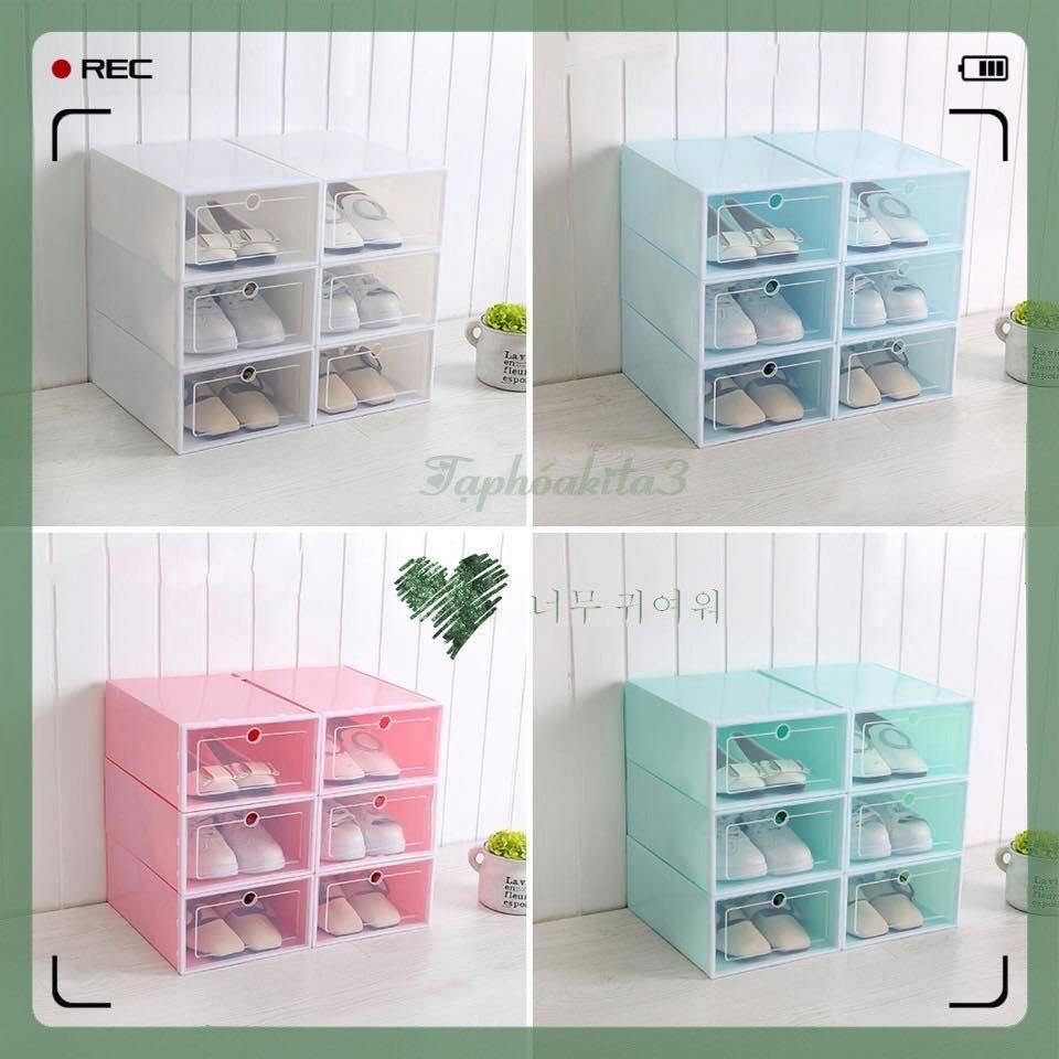 Hộp Giày Xịn Cửa Nam Châm Lắp Ráp Tiện Lợi - Hộp Đựng Giày Toàn Thân Nhựa Cứng Cao Cấp