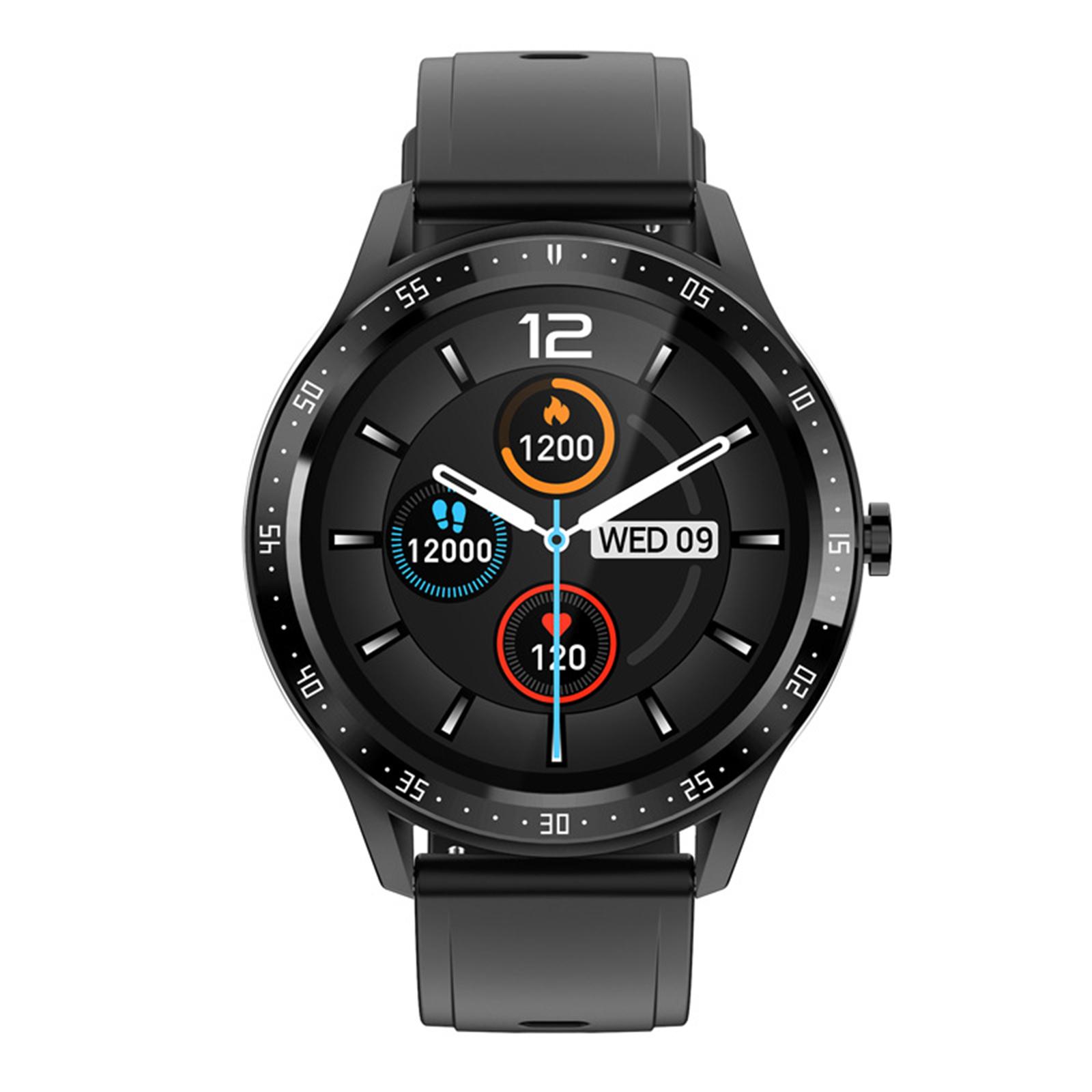 Sports Smartwatch 1.28 inch Bluetooth Call Pedometer Touch Screen Black
