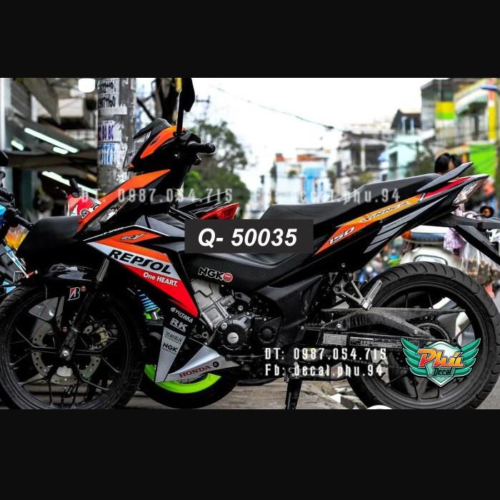 Tem rời Winner Repsol xe đen