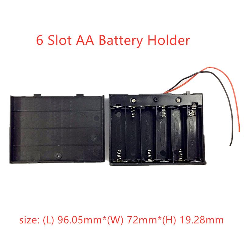 1/2/3/4/6/8 Khe cắm pin AA Hộp đựng pin AA Hộp đựng pin AA 1x 2x 3x 4x Hộp đựng pin AA có công tắc DIY Màu sắc: 1 CÁI